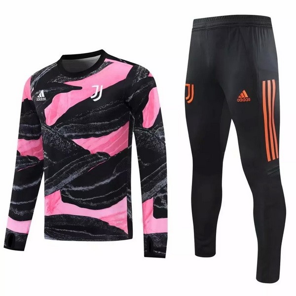Trainingsanzug Juventus 2020-21 Pink Schwarz Orange Fussballtrikots Günstig